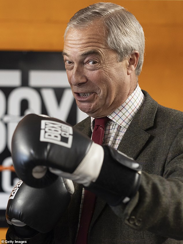 Reform UK is the only political party that understands this and is ready to fix Britain in a lasting way. Pictured: Nigel Farage at a boxing centre in Hull yesterday