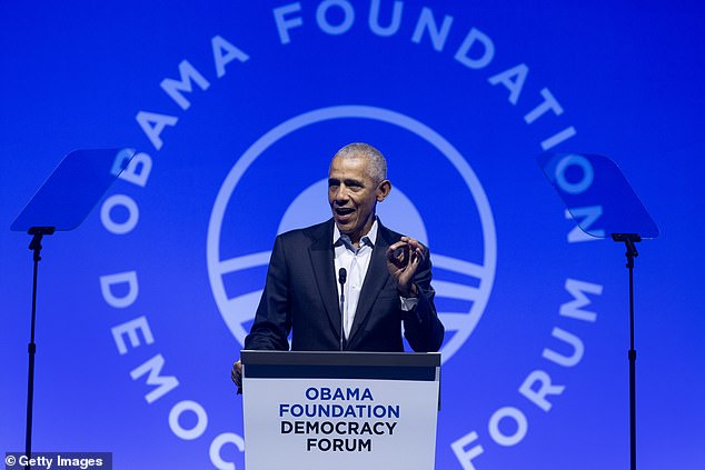 It's worth saying that deportations on the scale we envisage do have recent precedent. By the end of Barack Obama's eight years in the White House he had earned himself the title 'Deporter in Chief'. Pictured: Barack Obama in December last year