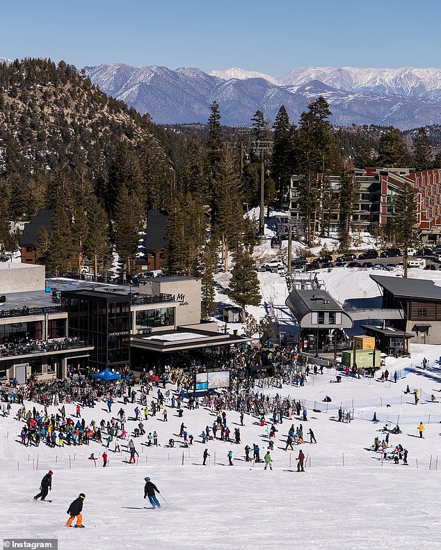 A spokesperson for Mammoth Mountain Ski Area (pictured) said investigators found no evidence of Becerra's work conditions putting him at risk