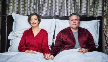 Anna Maxted sat next to her husband Phil, talks about the benefits of breaking a dry spell and how to manage it