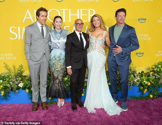 Jackman joined in the group as well