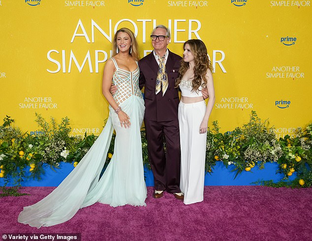 The trio beamed promoting their new film