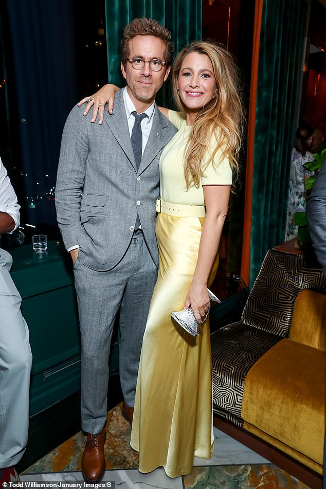 Blake later switched up her look, reemerging at the afterparty in a monochrome yellow ensemble