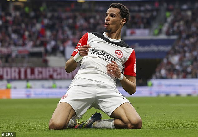 Eintracht Frankfurt's Hugo Ekitike is one of Europe's best strikers and is admired at Liverpool