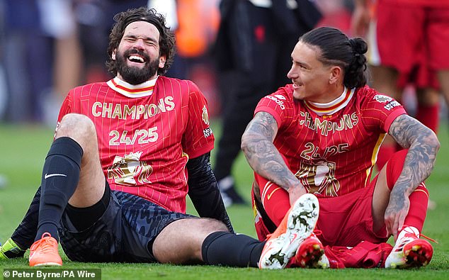 Darwin Nunez (right) has struggled to impress at Liverpool and could be on his way out