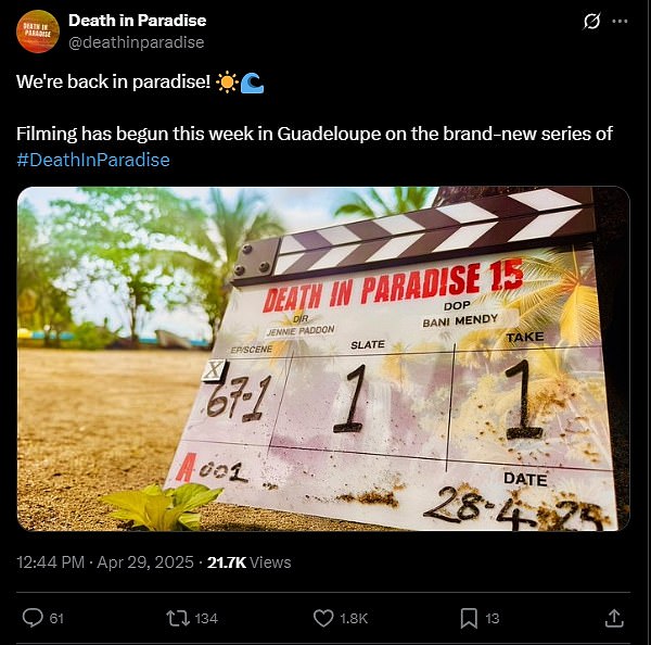 Death In Paradise fans were thrilled when BBC shared news about series 15 with a first look image