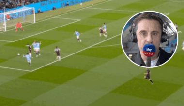 Gary Neville asks are 'they allowed to do that' on air after controversial moment during Man City vs Aston Villa