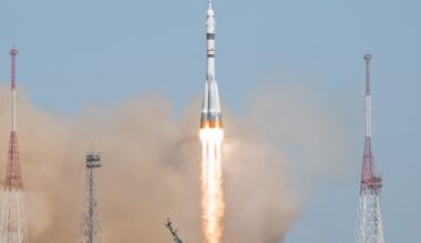 Russian and US crew blasts off in Soyuz rocket bound for ISS | Space News