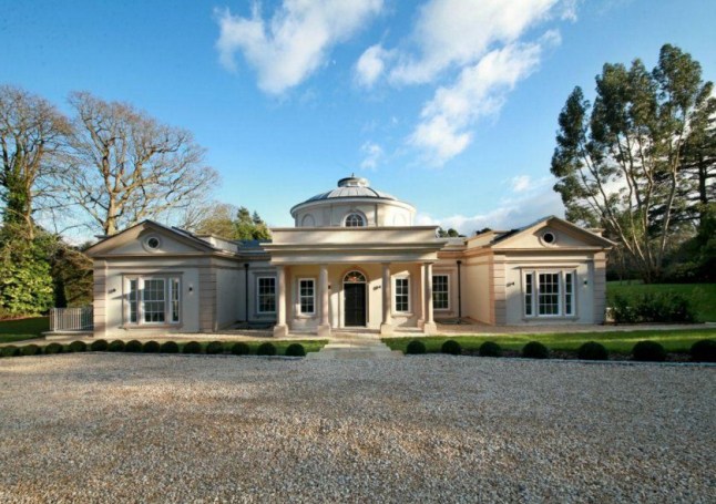 An exterior view of a five-bedroom detached house in Chestnut Avenue, Wentworth Estate, Virginia Water, Surrey, England. Priced at ?6.75 million. http://www.rightmove.co.uk/new-homes-for-sale/property-53185774.html