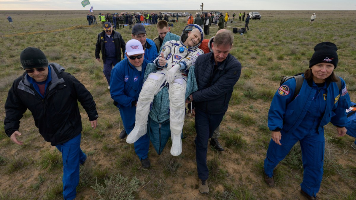 Soyuz MS-26 spacecraft brings NASA, Russia astronauts back to earth | Space News