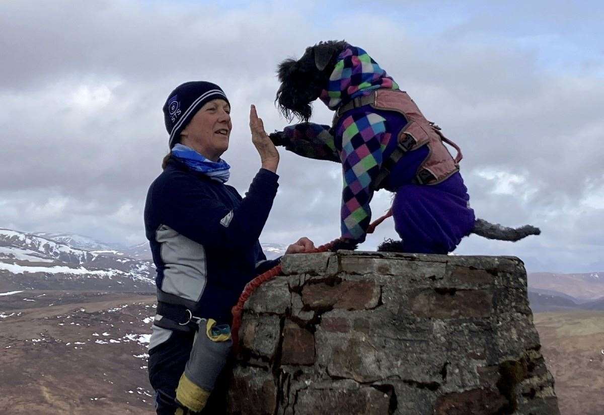 Moray resident’s Kerry Blue Terrier becomes first dog to scale all of Scotland’s summits as well as highest peaks in Ireland, England and Wales
