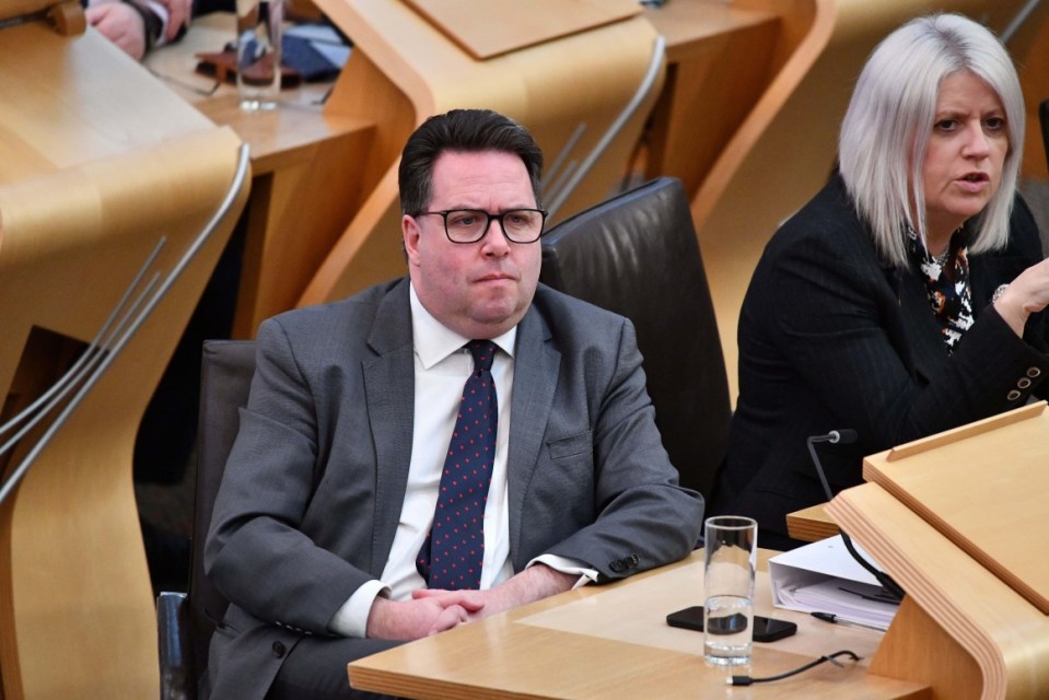 Alamy Live News. 3A51M74 Edinburgh, Scotland, UK. 20th Mar, 2025. PICTURED: Craig Hoy MSP, Scottish Conservative Party. Weekly session of First Ministers Questions (FMQs) inside the chamber and corridors at Holyrood at the Scottish Parliament. Credit: Colin D Fisher Credit: Colin Fisher/Alamy Live News This is an Alamy Live News image and may not be part of your current Alamy deal . If you are unsure, please contact our sales team to check.