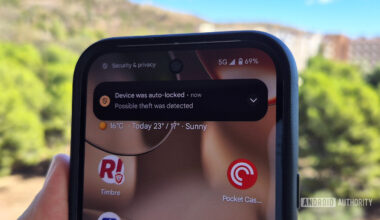 Android 15 Theft Detection Lock notification