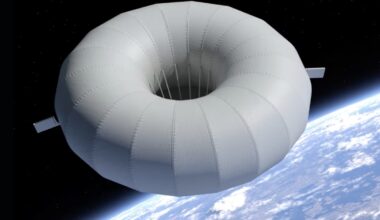 An illustration of the Phoenix 1 capsule in orbit.