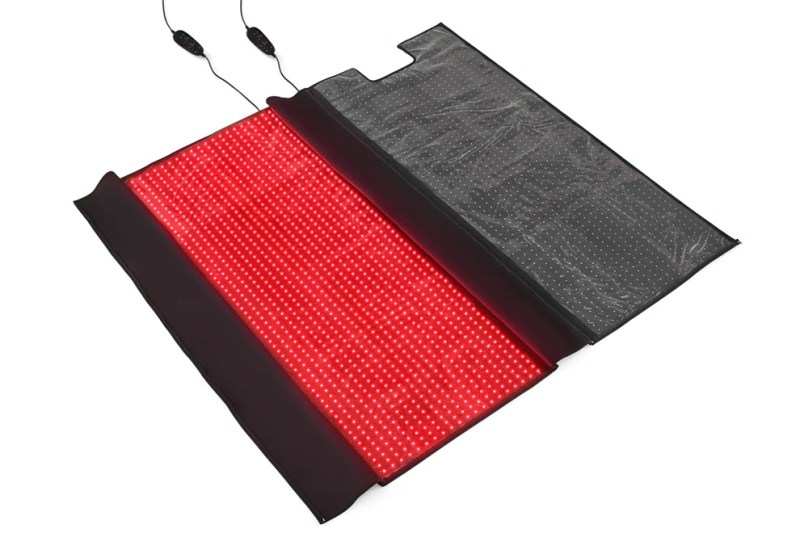Red light therapy blanket setup
