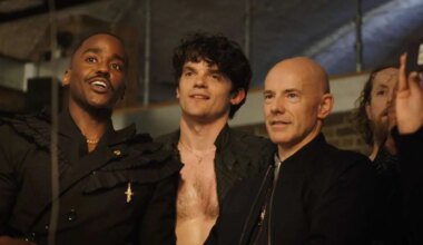 Ncuti Gatwa, Edward Bluemel & Daniel Evans at Born With Teeth photo shoot.