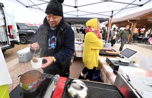 Jeff Liu, of Good Smile Foods, has chili for the...