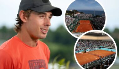 Alex de Minaur explains why he prefers the Monte Carlo Masters to the Madrid Open