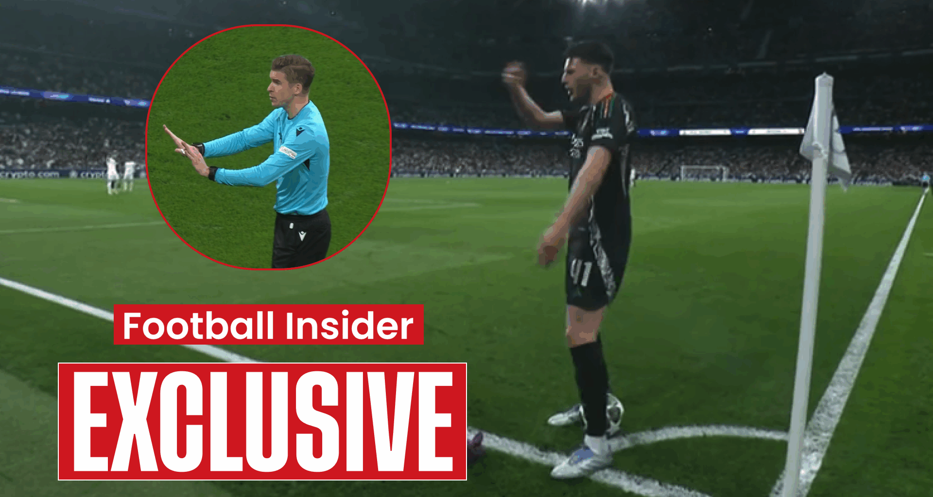 Referee to involve police at Arsenal v Real Madrid over Rice incident
