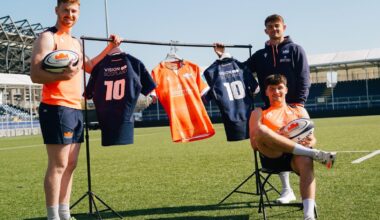 Ben Healy, Ross Thompson and Cammy Scott have all agreed contract extensions with Edinburgh Rugby. Image: Edinburgh Rugby