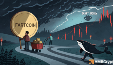 Fartcoin: Smart money dumps as longs try to save memecoin - But....