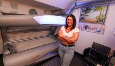 Inside UK's tanning capital where sunbed shops flog 50p a minute sessions to locals amid surge in deadly skin cancer