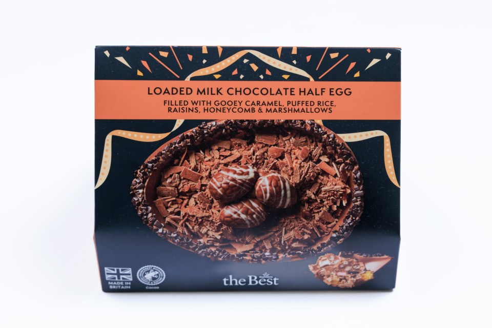 Best flat or filled Easter eggs with Lynsey Hope, photographed by Oliver Dixon for Sun Features - 17 March 2025.Photo shows Morrisons Half Egg