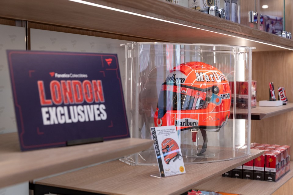 Formula 1 products can be found in store