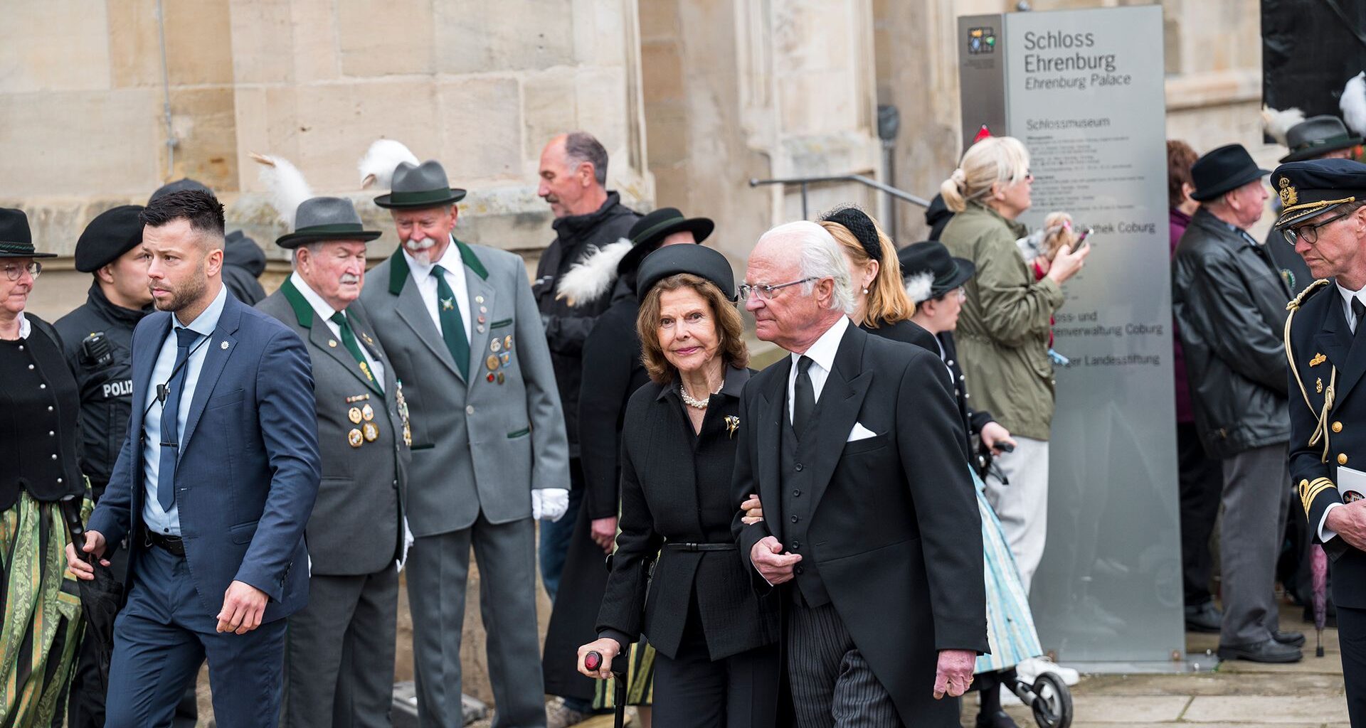 Queen Silvia of Sweden returns from surgery for the funeral of Prince Andreas of Saxe-Coburg and Gotha – which royals joined her?