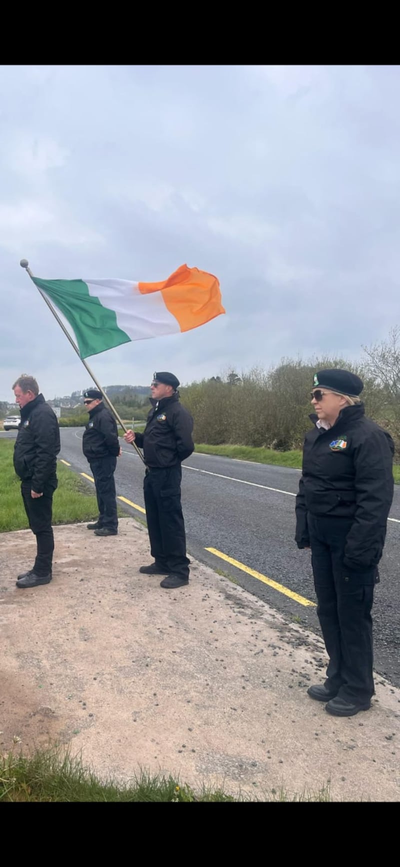 Éire Nua colour party in south Armagh