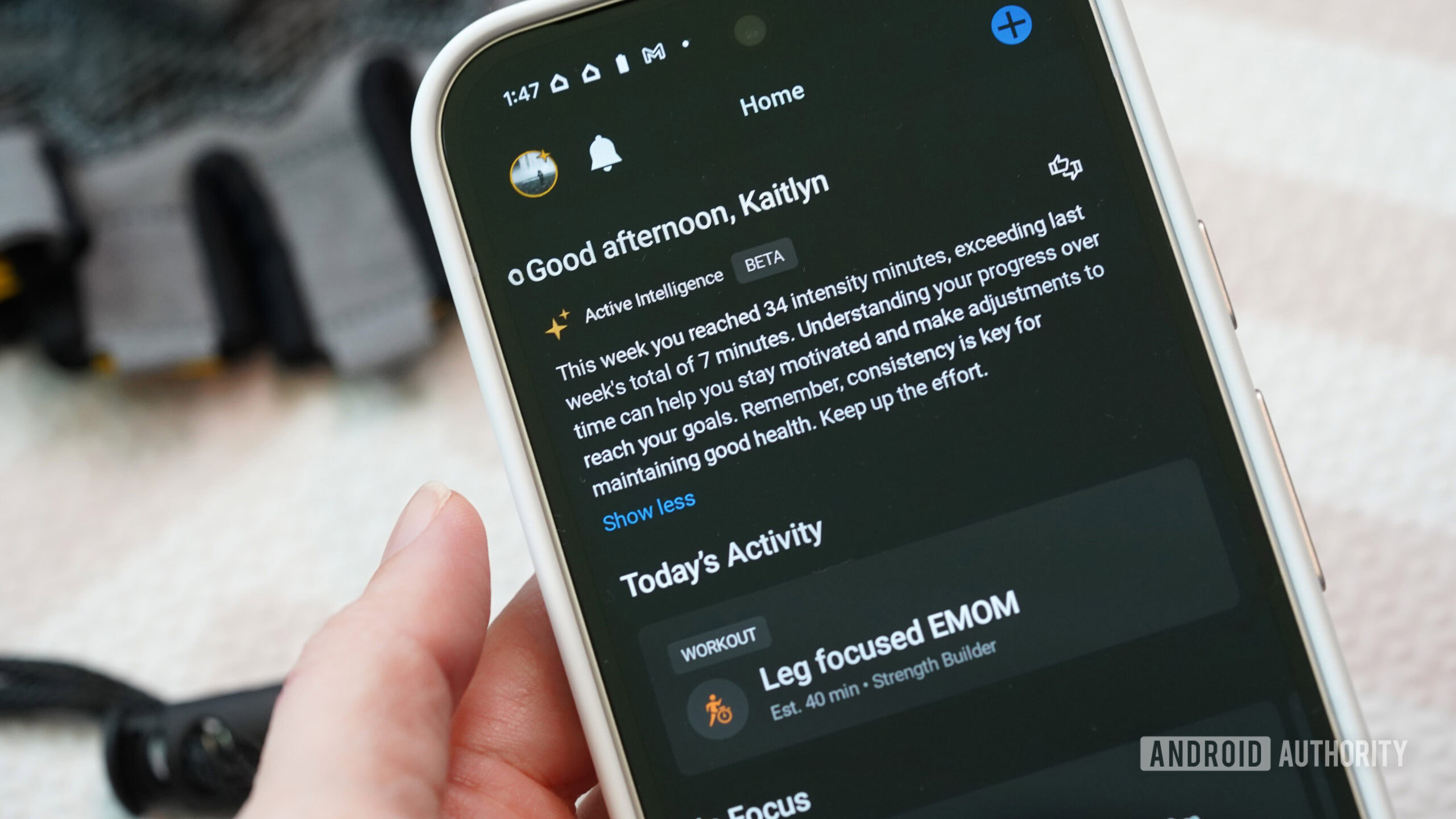 A Garmin Connect Plus user reviews their AI insights.