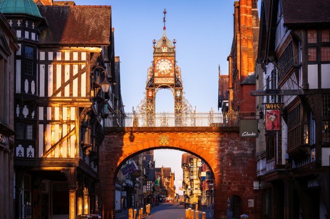 Sunrise Glow, Eastgate Clock, Chester, Cheshire, England