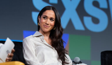 Britain's Meghan, Duchess of Sussex, attends the "Keynote: Breaking Barriers, Shaping Narratives: How Women Lead On and Off the Screen," during the SXSW 2024 Conference and Festivals at the Austin Convention Center on March 8, 2024, in Austin, Texas. (Photo by SUZANNE CORDEIRO / AFP) (Photo by SUZANNE CORDEIRO/AFP via Getty Images)