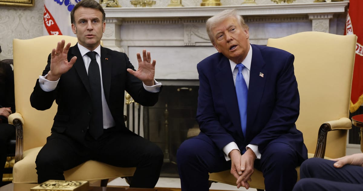 Macron calls on EU companies to freeze investments in US – POLITICO