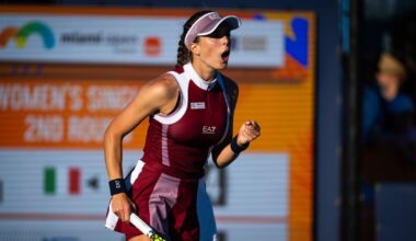 Bronzetti tops Osaka for first time