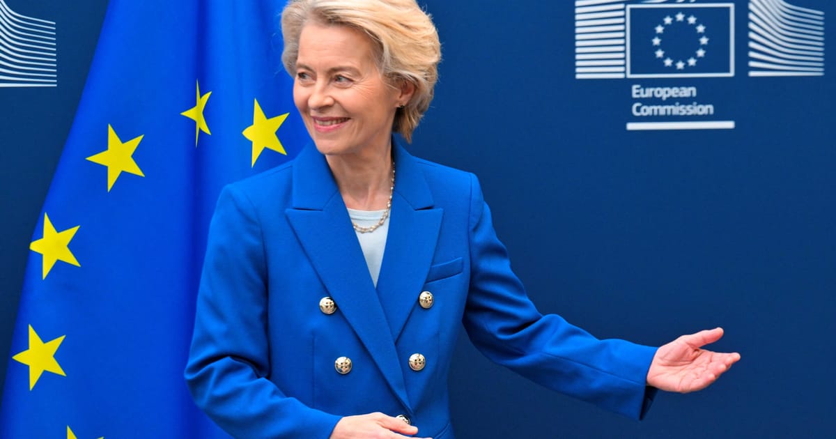 Von der Leyen welcomes Trump’s tariff U-turn – POLITICO