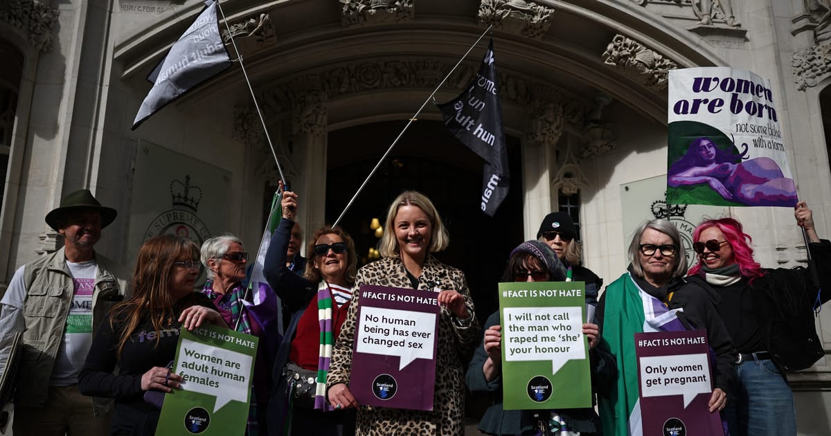UK Supreme Court rules ‘woman’ means biological female – POLITICO