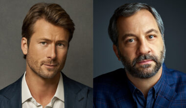 Glen Powell and Judd Apatow