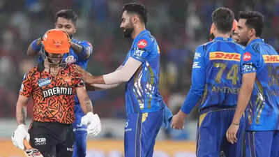 'Buying trouble is as easy as pie': Internet reacts to bizarre Ishan Kishan dismissal during SRH vs MI IPL clash