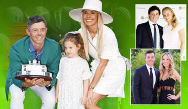 Caroline Wozniacki takes dig at ex-fiance Rory McIlroy as she watches him win Masters years after brutal split