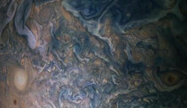 A view of Jupiter's atmosphere