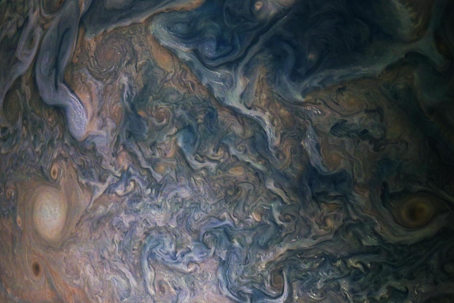 A view of Jupiter's atmosphere