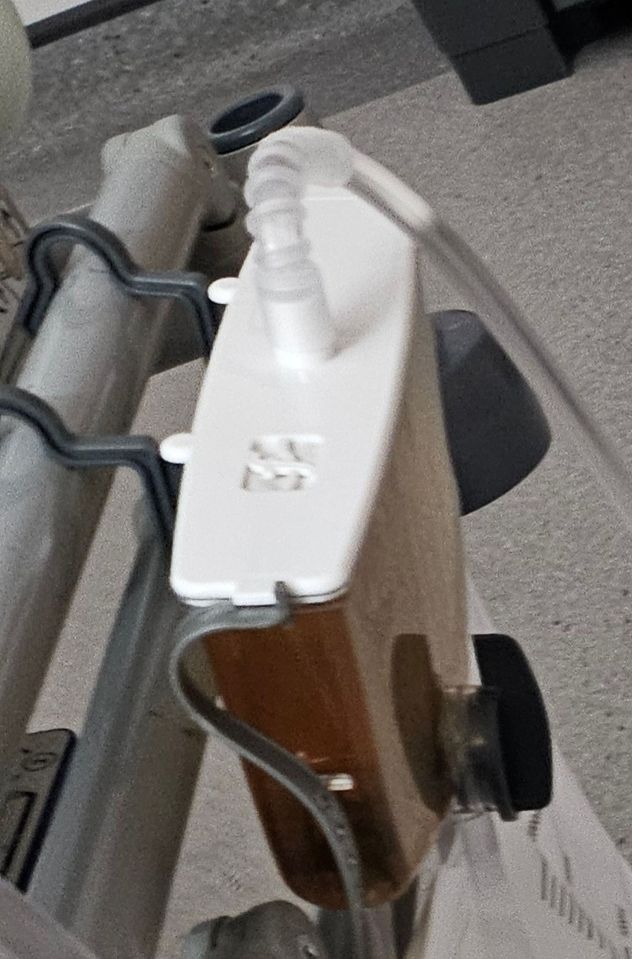 IV bag on a hospital IV stand.