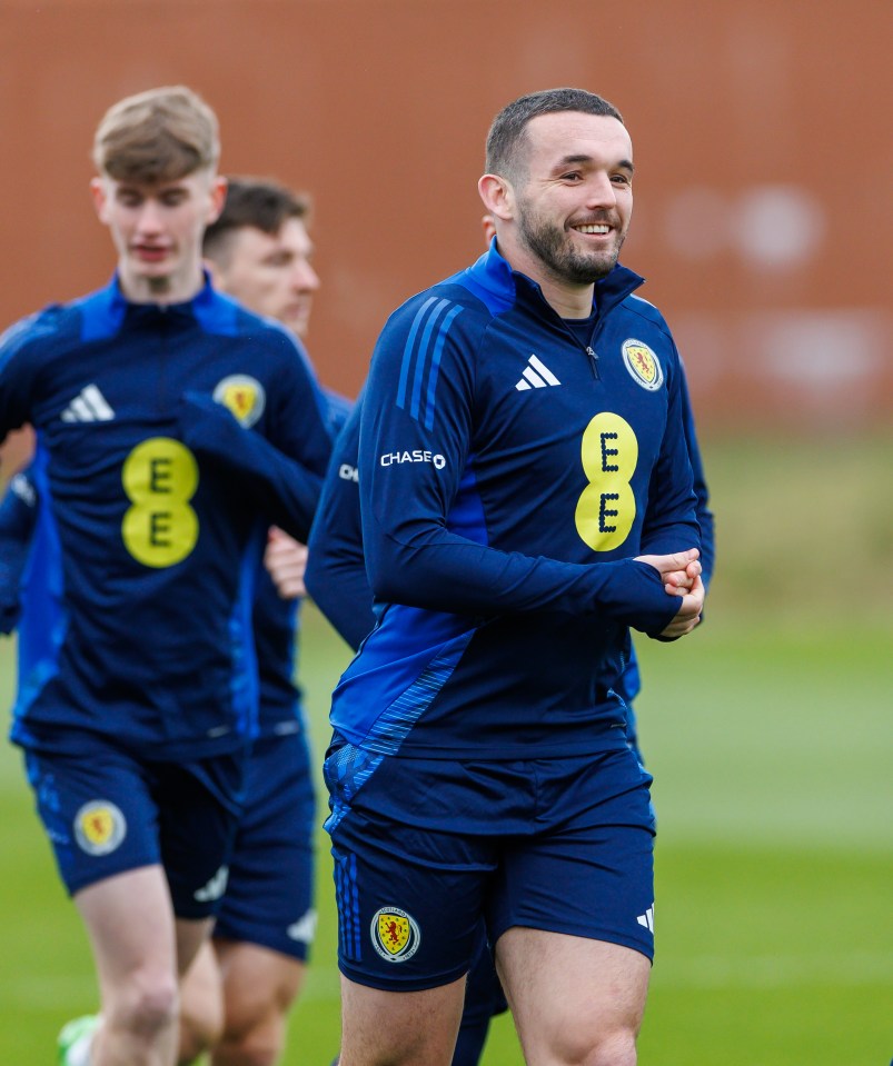 17.03.2025 Scotland training .............................. John McGinn