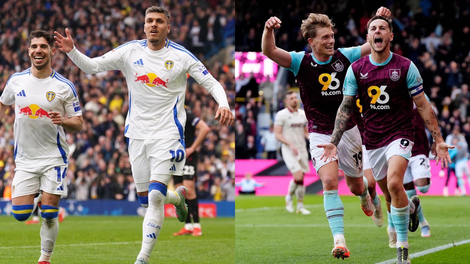 Leeds spank Stoke to clinch promotion as Burnley 'bore their way to the Premier League'