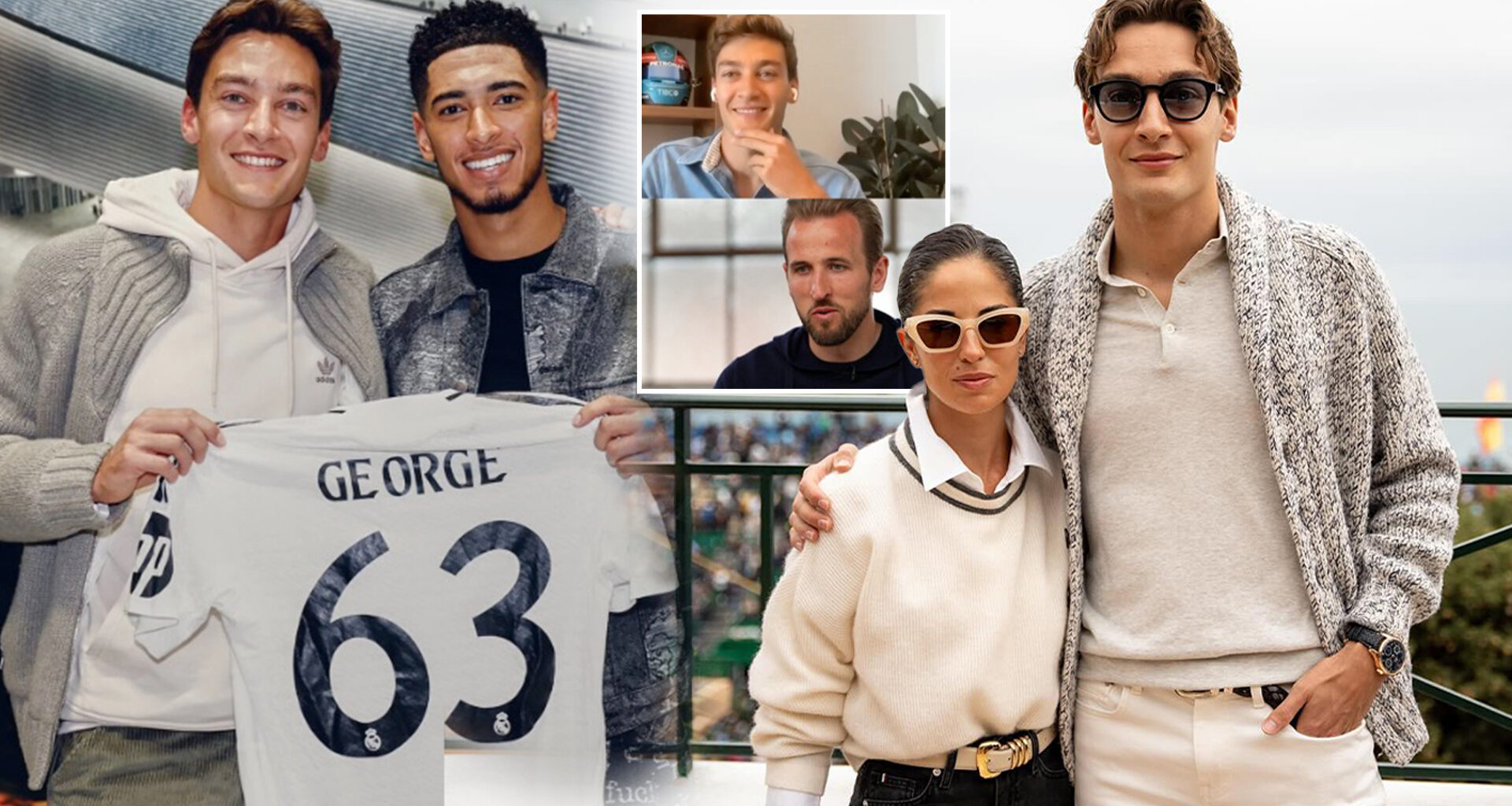 'She didn't know who I was' - Bellingham & Kane's pal George Russell shares wild story of meeting influencer girlfriend
