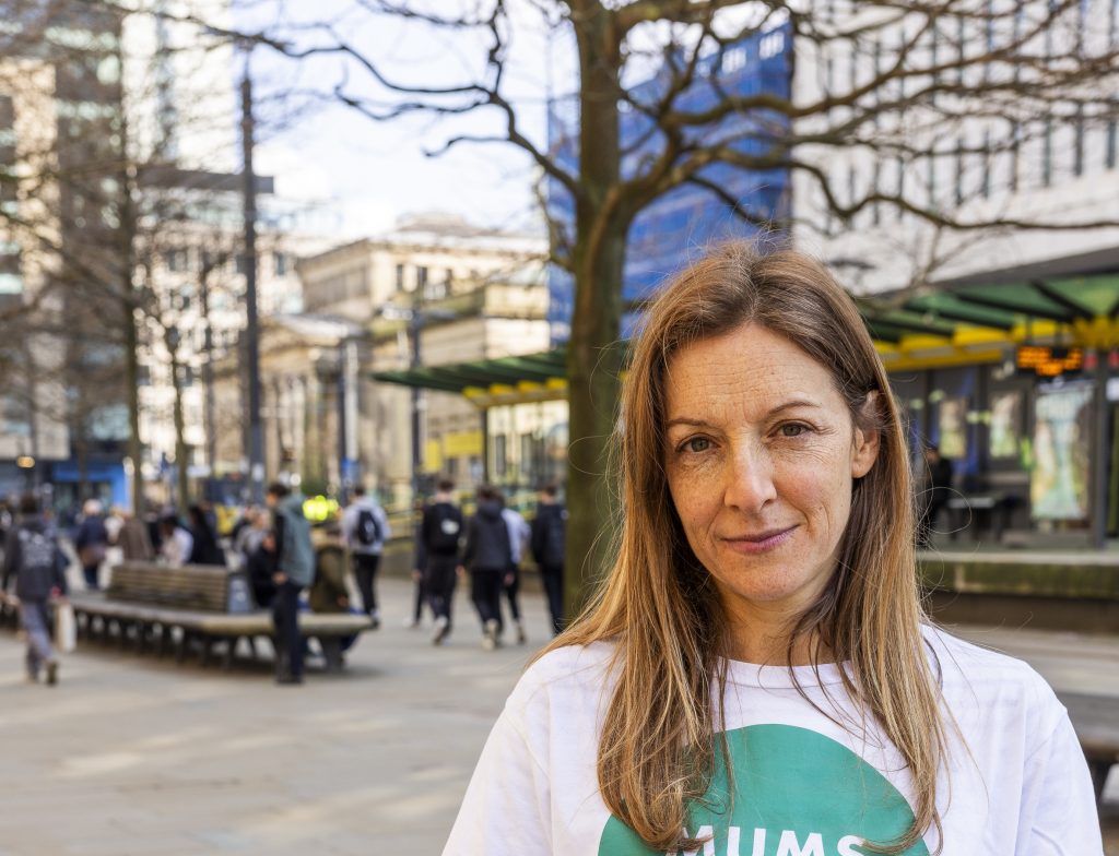 Liz Godfrey, Greater Manchester coordinator for Mums for Lungs, photo by Rebecca Lupton