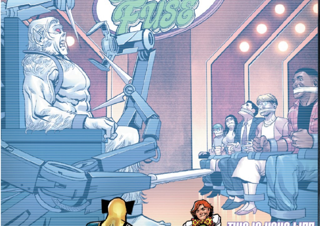Arcade presenting his trap for Wendigo to Wolverine in Wolverine #8