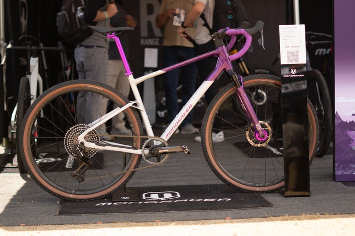 Mondraker Arid custom purple gravel bike at sea otter classic-1