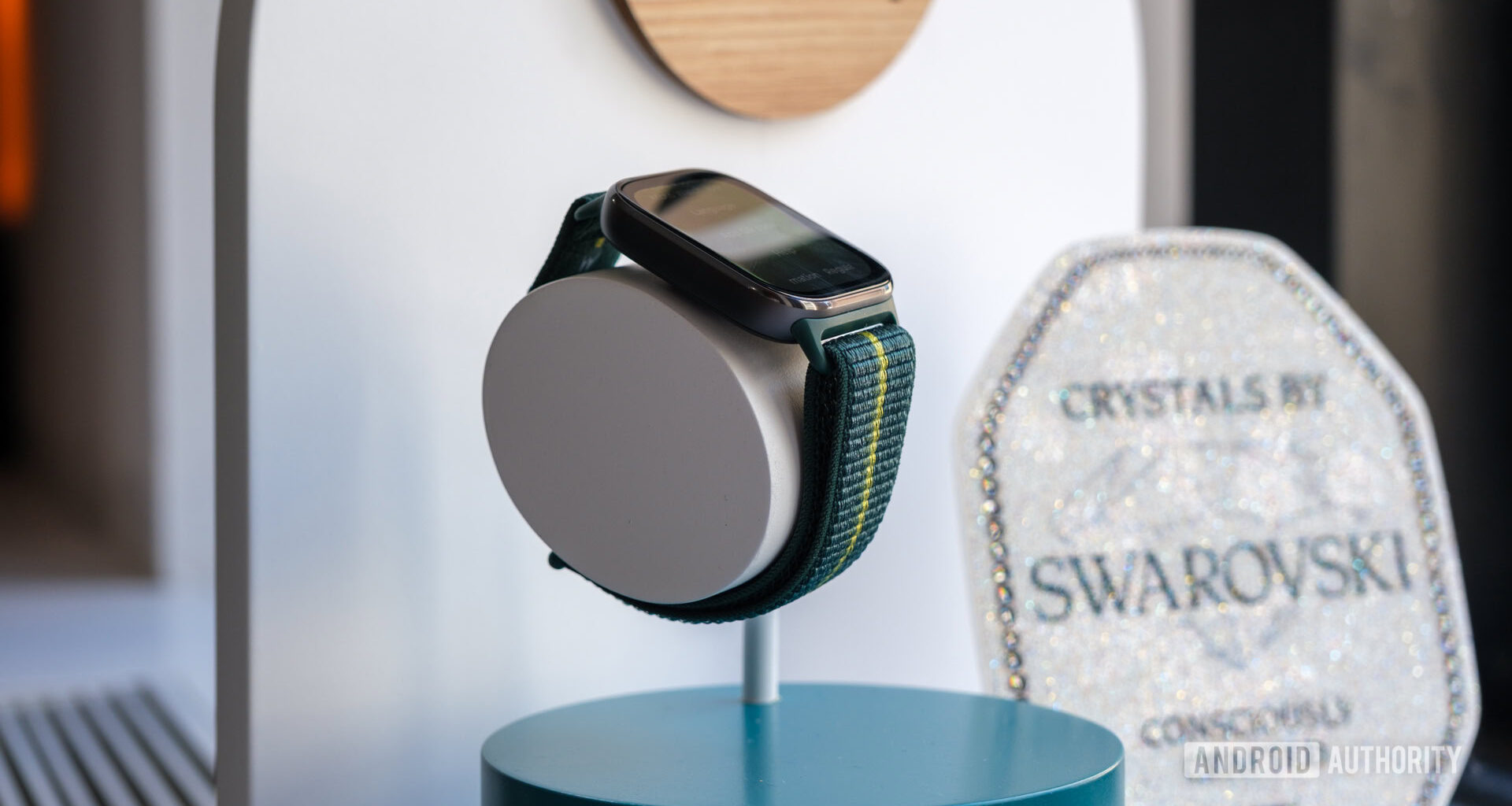 Motorola Moto Watch Fit on stand